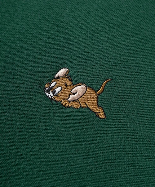Tom＆Jerry（トムアンドジェリー）の「【71】【TOM＆JERRY/トムとジェリー】ジェリー 裏シャギー クルーネック スウェット/フロントプリント/ワンポイント刺繍/レディース（S）（スウェット・レディース・モカ/ブルー/グレー/ホワイト/チャコールグレー/グリーン/レンガ/ライトグレー・M/L）」の18枚目の写真