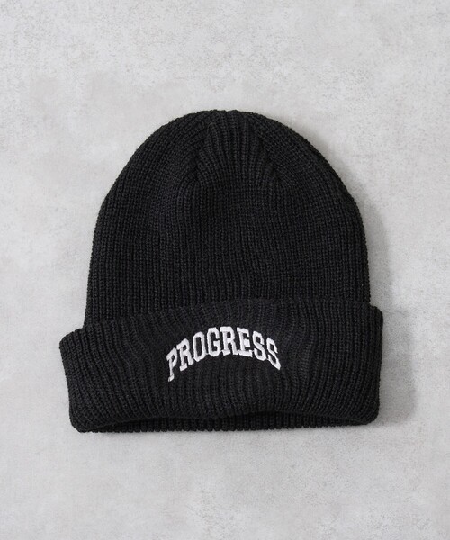 ABAHOUSE(アバハウス)の「【PROGRESS RUNNING CLUB (プログレスランニングクラブ) 】PROGRESSION BEANIE / ビーニーキャップ / ニット帽 / ユニセックス(ニットキャップ/ビーニー・メンズ・ブラック・フリー)」の5枚目の写真