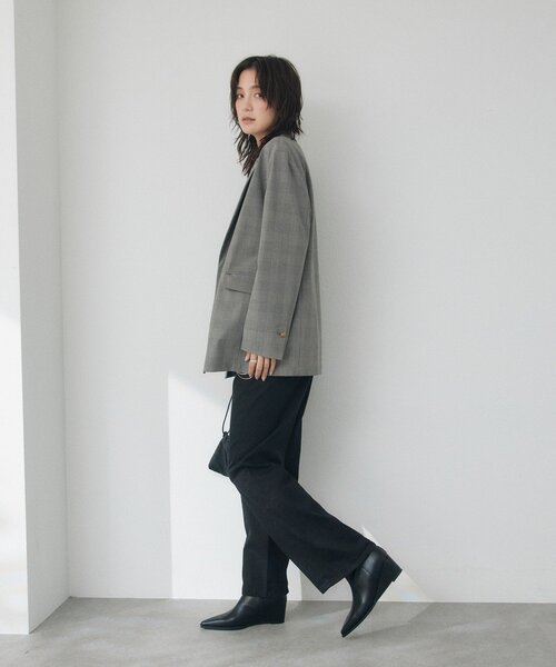 RIVE DROITE(リヴドロワ)の「【3サイズ展開】ウエッジショートブーツ(ブーツ・レディース・ブラック/ベージュ・SMALL/MEDIUM/LARGE)」の19枚目の写真