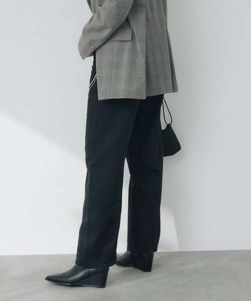 RIVE DROITE(リヴドロワ)の「【3サイズ展開】ウエッジショートブーツ(ブーツ・レディース・ブラック/ベージュ・SMALL/MEDIUM/LARGE)」の17枚目の写真