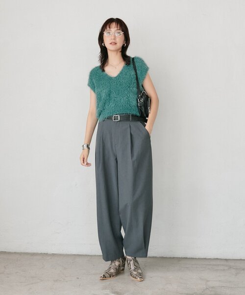 RIVE DROITE(リヴドロワ)の「【3サイズ展開】ウエッジショートブーツ(ブーツ・レディース・ブラック/ベージュ・SMALL/MEDIUM/LARGE)」の6枚目の写真