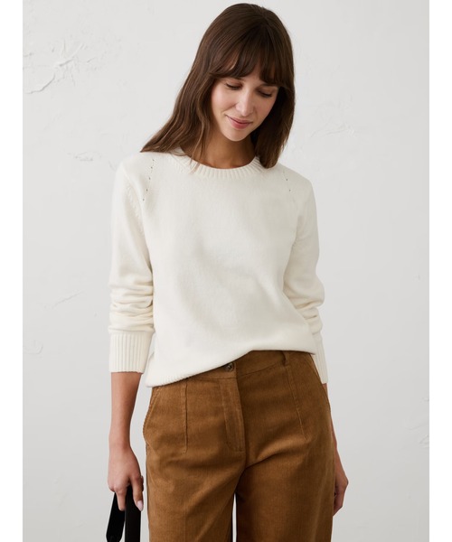 BANANA REPUBLIC FACTORY STORE(バナナリパブリック ファクトリーストア)の「BANANA REPUBLIC FACTORY STORE Perfectly Soft クルーネックセーター(ニット/セーター・レディース・グリーン系その他/ピンク系その他/チャコールグレー/ホワイト/ブルー/キャメル・XS/S/M/L)」の2枚目の写真