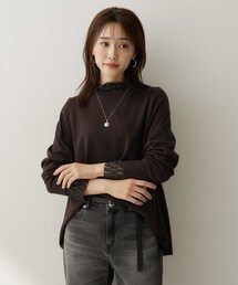 【きれいに体型カバー/8色展開】Aラインシルエットニットプルオーバー