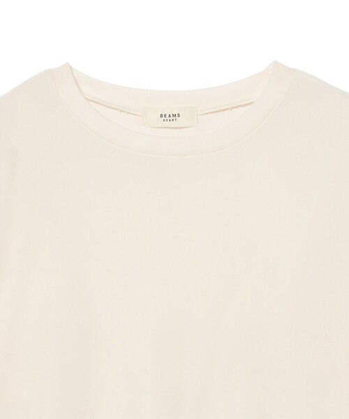 BEAMS HEART(ビームスハート)の「レース付き メッシュ ベロア Tシャツ(Tシャツ/カットソー・レディース・オフホワイト/ブラック・FREE)」の9枚目の写真