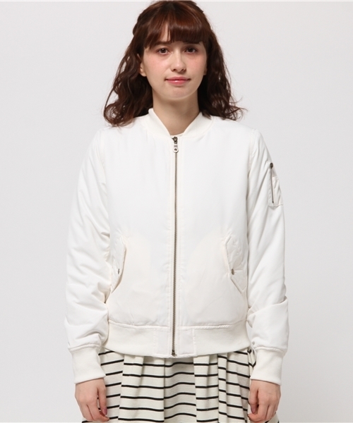 E hyphen world gallery（イーハイフンワールドギャラリー）の「・MA-1ブルゾン（MA-1・レディース・カーキ/ホワイト/ネイビー・FREE）」の8枚目の写真