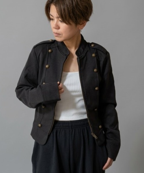 Ritzy(リッツィー)の「ナポレオン風 ショート丈 ジャケット ブルゾン(ブルゾン・レディース・ブラック/A・M/L)」の7枚目の写真