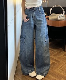 cargo denim pants