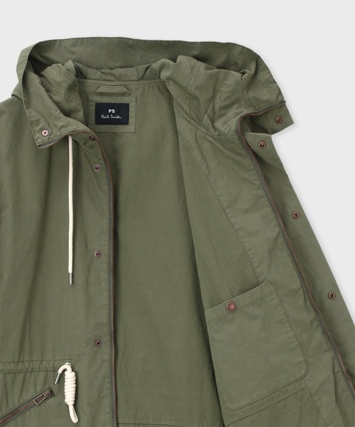 PS Paul Smith(ピーエスポールスミス)の「"Garment Dyed" モッズコート / 262102 A139(モッズコート・メンズ・カーキ・MEDIUM/LARGE/X-LARGE)」の4枚目の写真