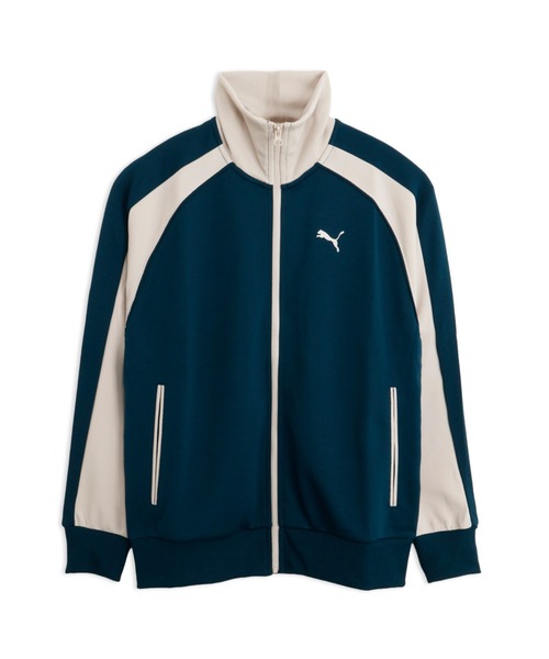 PUMA(プーマ)の「PUMA プーマ ユニセックス T7 トラックジャケット JP(ジャージ・メンズ・ダークブルー/ダークブラウン系・SMALL/X-LARGE/X-SMALL/MEDIUM/LARGE)」の1枚目の写真