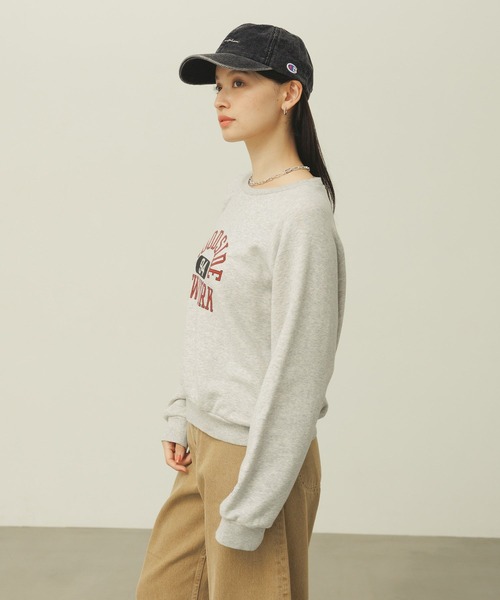 Champion（チャンピオン）の「【Champion(チャンピオン）】別注／ラグランスウェットプルオーバー（スウェット・レディース・ブラック/ネイビー/オートミール・FREE）」の16枚目の写真