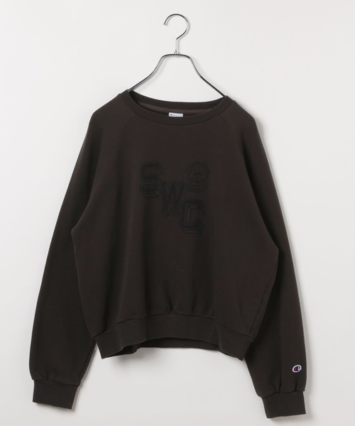 Champion（チャンピオン）の「【Champion(チャンピオン）】別注／ラグランスウェットプルオーバー（スウェット・レディース・ブラック/ネイビー/オートミール・FREE）」の14枚目の写真