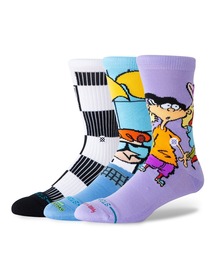 STANCE（スタンス）の「【STANCE/スタンス】カートゥーン ネットワークコラボモデルボックス3足セット　 / ロゴクルーソックス / おしゃれなギフトに最適！ CARTOON NETWORK BOX SET（ソックス/靴下）」