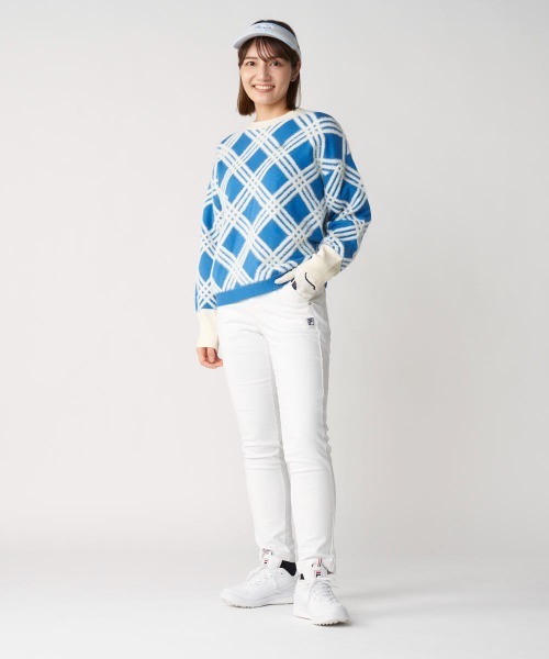 FILA GOLF(フィラゴルフ )の「クルーネックセーター(ニット/セーター・レディース・ブルー/オフホワイト/ブラック・MEDIUM/LARGE/X-LARGE)」の11枚目の写真