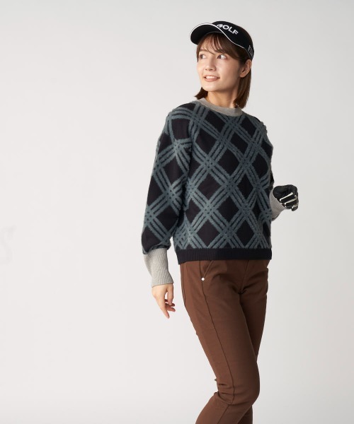 FILA GOLF(フィラゴルフ )の「クルーネックセーター(ニット/セーター・レディース・ブルー/オフホワイト/ブラック・MEDIUM/LARGE/X-LARGE)」の19枚目の写真