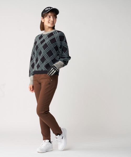 FILA GOLF(フィラゴルフ )の「クルーネックセーター(ニット/セーター・レディース・ブルー/オフホワイト/ブラック・MEDIUM/LARGE/X-LARGE)」の20枚目の写真