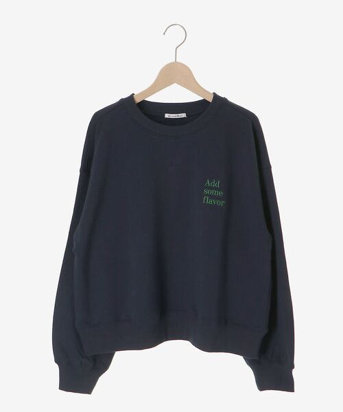 le.coeur blanc（ルクールブラン）の「A.S.F刺繍スウェット（スウェット・レディース・アイボリー/ネイビー・38）」の20枚目の写真