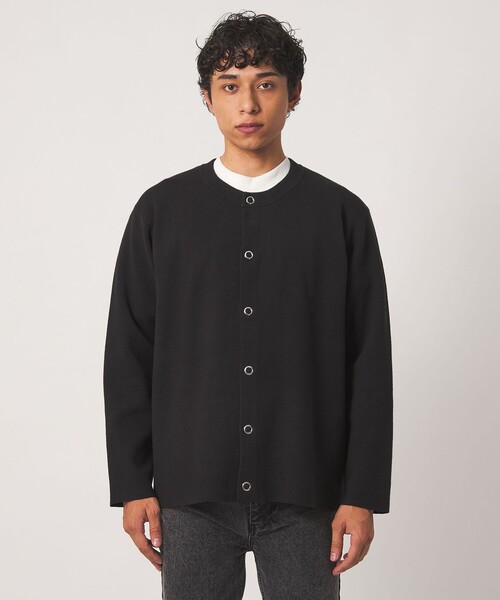 A DAY IN THE LIFE UNITED ARROWS(アデイインザライフユナイテッドアローズ)の「ハイゲージ ミラノリブ カーディガン+Tシャツ-セットアイテム・ウォッシャブル-<A DAY IN THE LIFE>(カーディガン/ボレロ・メンズ・ダークブラウン/ブラック/グレー系・L/M)」の10枚目の写真