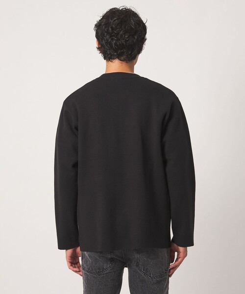 A DAY IN THE LIFE UNITED ARROWS(アデイインザライフユナイテッドアローズ)の「ハイゲージ ミラノリブ カーディガン+Tシャツ-セットアイテム・ウォッシャブル-<A DAY IN THE LIFE>(カーディガン/ボレロ・メンズ・ダークブラウン/ブラック/グレー系・L/M)」の12枚目の写真