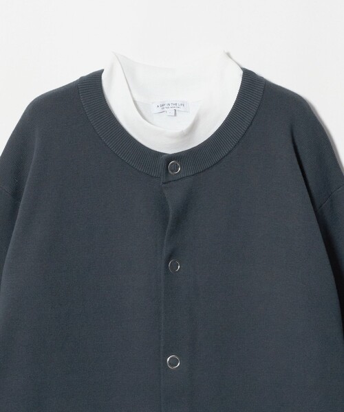 A DAY IN THE LIFE UNITED ARROWS(アデイインザライフユナイテッドアローズ)の「ハイゲージ ミラノリブ カーディガン+Tシャツ-セットアイテム・ウォッシャブル-<A DAY IN THE LIFE>(カーディガン/ボレロ・メンズ・ダークブラウン/ブラック/グレー系・L/M)」の17枚目の写真