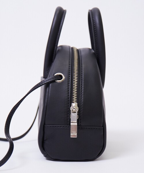 Rouge vif la cle(ルージュヴィフラクレ)の「【blancle/ブランクレ】オイルスムースレザー2WAYミニボストンバッグ/OILED SMOOTH LEATHER 2WAY MINI BOSTON/bc1246/ボストンバッグ(ボストンバッグ・レディース・ピンク/ブラック/ライトブラウン・フリー)」の9枚目の写真