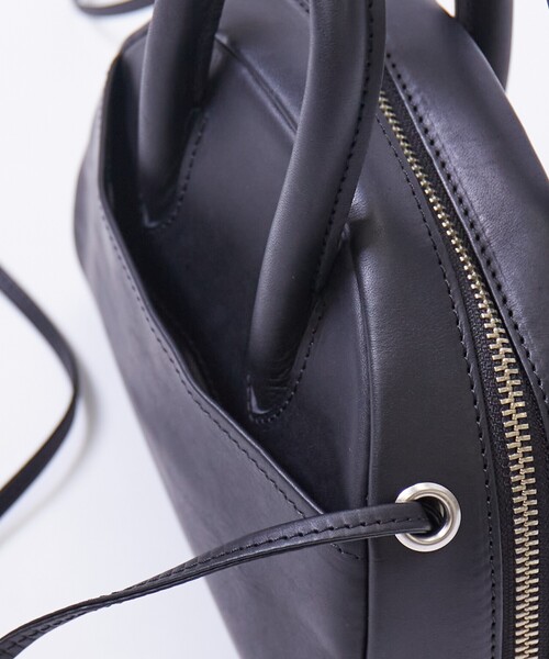 Rouge vif la cle(ルージュヴィフラクレ)の「【blancle/ブランクレ】オイルスムースレザー2WAYミニボストンバッグ/OILED SMOOTH LEATHER 2WAY MINI BOSTON/bc1246/ボストンバッグ(ボストンバッグ・レディース・ピンク/ブラック/ライトブラウン・フリー)」の14枚目の写真