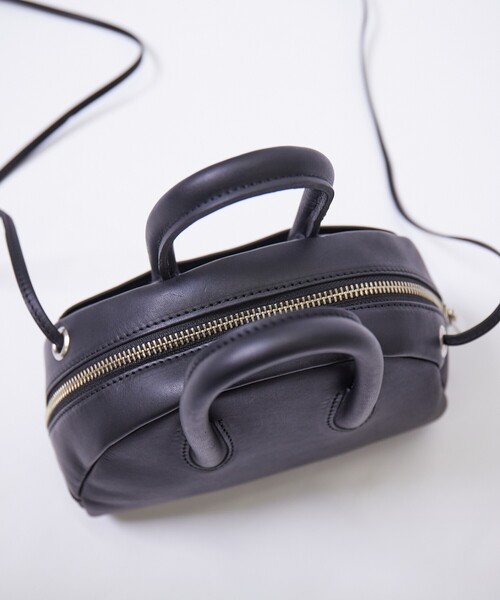 Rouge vif la cle(ルージュヴィフラクレ)の「【blancle/ブランクレ】オイルスムースレザー2WAYミニボストンバッグ/OILED SMOOTH LEATHER 2WAY MINI BOSTON/bc1246/ボストンバッグ(ボストンバッグ・レディース・ピンク/ブラック/ライトブラウン・フリー)」の16枚目の写真