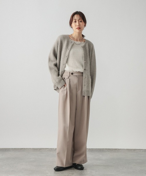 GLOBAL WORK（グローバルワーク）の「Beauteeシアージャガードプルオーバー/1054118（Tシャツ/カットソー・レディース・ブラック/オリーブ/アイボリー・MEDIUM/LARGE）」の4枚目の写真