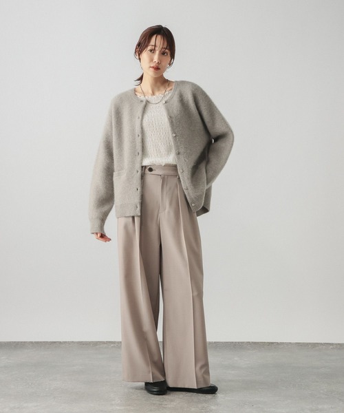 GLOBAL WORK（グローバルワーク）の「Beauteeシアージャガードプルオーバー/1054118（Tシャツ/カットソー・レディース・ブラック/オリーブ/アイボリー・MEDIUM/LARGE）」の5枚目の写真