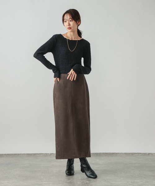 GLOBAL WORK（グローバルワーク）の「Beauteeシアージャガードプルオーバー/1054118（Tシャツ/カットソー・レディース・ブラック/オリーブ/アイボリー・MEDIUM/LARGE）」の22枚目の写真