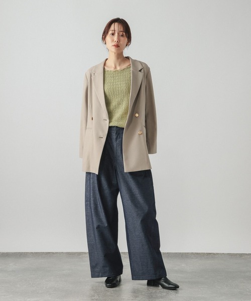 GLOBAL WORK（グローバルワーク）の「Beauteeシアージャガードプルオーバー/1054118（Tシャツ/カットソー・レディース・ブラック/オリーブ/アイボリー・MEDIUM/LARGE）」の9枚目の写真