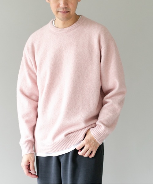 URBAN RESEARCH DOORS(アーバンリサーチドアーズ)の「『WEB限定』ウール混もちもちルーズニット(ニット/セーター・メンズ・ブルー/グレー/ピンク/ブラック・MEDIUM/LARGE/X-LARGE)」の20枚目の写真