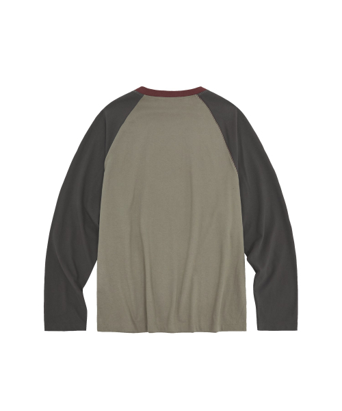 MEA（メア）の「3カラーラグランステッチロングスリーブ [チャコール]（Tシャツ/カットソー・レディース・その他・2/03）」の2枚目の写真