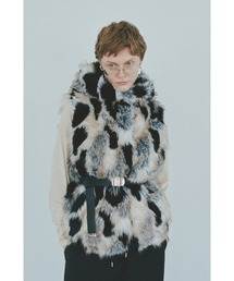 Haze mix fur vest ヘイズミックスファーベスト