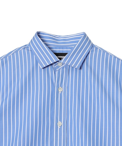 HOMME girls(オムガールズ)の「BELTED SHIRT HGSH064(シャツ/ブラウス・レディース・ブルー/ホワイト・SMALL)」の7枚目の写真