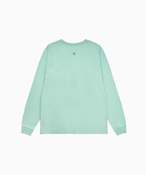 HELLO SUNRISE(ハローサンライズ)の「Geometric Fish L/S Tee_Mint(Tシャツ/カットソー・レディース・ミント・SMALL/MEDIUM/LARGE)」の2枚目の写真
