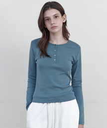 HEYS ヘンリーネックTシャツ ブルー(WB6TP51)