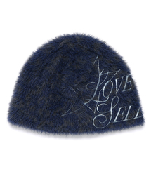 Cavish（カビシ）の「LOVE SELLER LEOPARD KNIT BEANIE NAVY(CV2GFUAB31A)（ニットキャップ/ビーニー）」