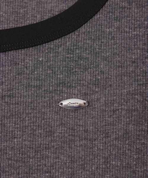 SENSE OF PLACE by URBAN RESEARCH(センスオブプレイスバイアーバンリサーチ)の「ラウンドネックリブTシャツ(Tシャツ/カットソー・レディース・グレー/ブラウン系その他/ピンク/ネイビー・ONE)」の18枚目の写真