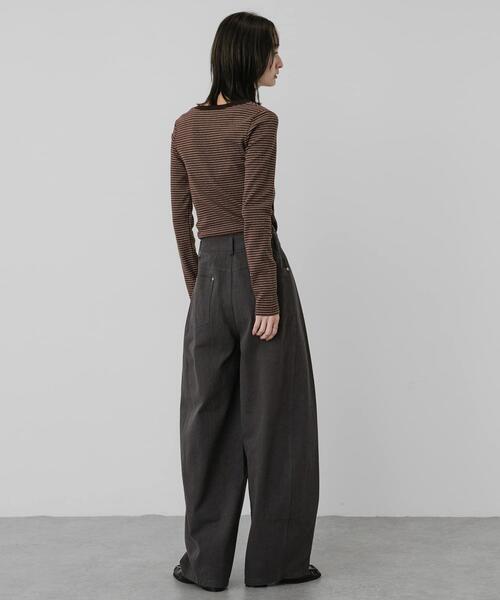 SENSE OF PLACE by URBAN RESEARCH(センスオブプレイスバイアーバンリサーチ)の「ラウンドネックリブTシャツ(Tシャツ/カットソー・レディース・グレー/ブラウン系その他/ピンク/ネイビー・ONE)」の11枚目の写真