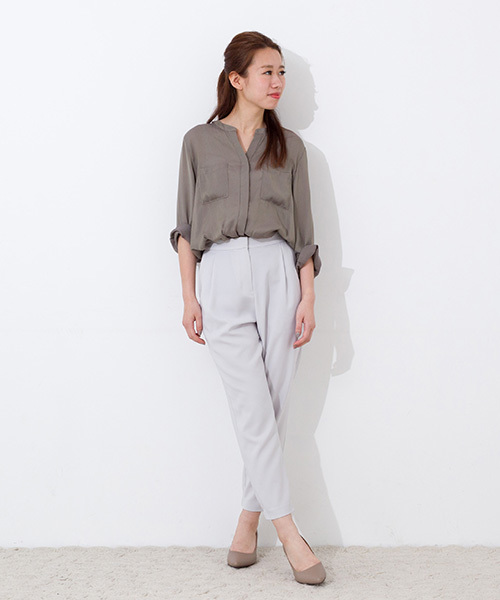 NATURAL BEAUTY BASIC(ナチュラルビューティーベーシック)の「ビエラダブルポケットシャツ(シャツ/ブラウス・レディース・カーキ/ホワイト系その他/ダークネイビー・MEDIUM/LARGE/SMALL)」の17枚目の写真