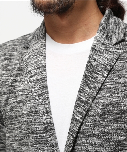 VENCEEXCHANGE（ヴァンスエクスチェンジ）の「T/R/PUニットソーテーラードジャケット    （テーラードジャケット・メンズ・ネイビー/ブラック・LARGE/MEDIUM）」の10枚目の写真