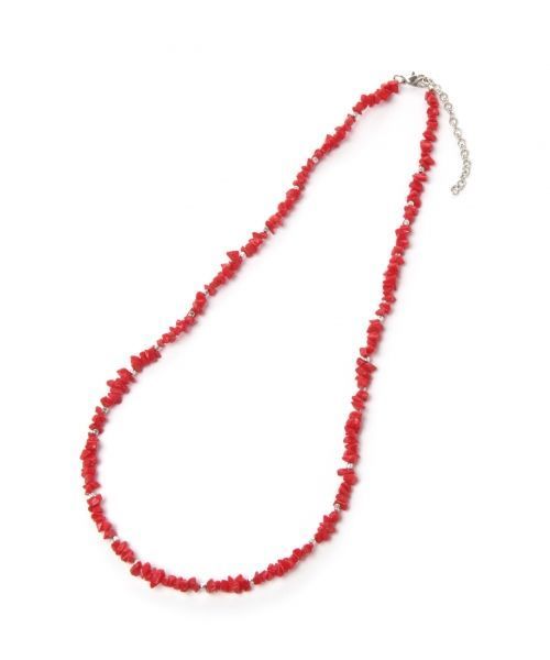 RAGEBLUE（レイジブルー）の「ストーンネックレス2 /727605（ネックレス・メンズ・レッド/ダークブラウン/ブラック/ライトブルー・FREE）」の4枚目の写真