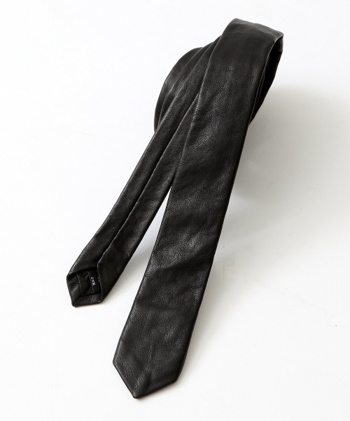 5351 POUR LES HOMMES（ゴーサンゴーイチプールオム）の「レザータイ（ネクタイ・メンズ・ブラック・FREE）」の2枚目の写真