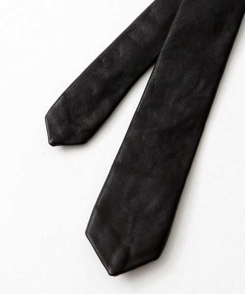 5351 POUR LES HOMMES（ゴーサンゴーイチプールオム）の「レザータイ（ネクタイ・メンズ・ブラック・FREE）」の3枚目の写真