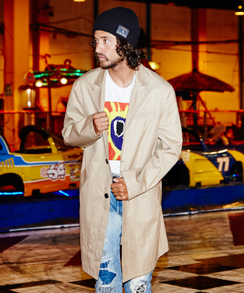 HYSTERIC GLAMOUR(ヒステリックグラマー)の「チェスターCO(チェスターコート・メンズ・ホワイト/ベージュ/ブラック・MEDIUM/SMALL)」の3枚目の写真