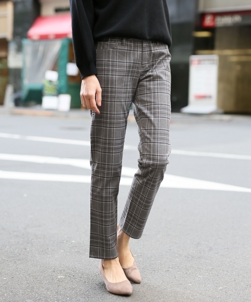 LEPSIM（レプシィム）の「ストレッチガラスリムパンツ2　735847（その他パンツ・レディース・グレー/ブラック/ストライプ/グリーン・MEDIUM/SMALL/LARGE）」の3枚目の写真