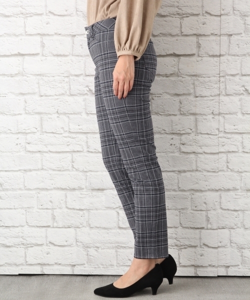 LEPSIM（レプシィム）の「ストレッチガラスリムパンツ2　735847（その他パンツ・レディース・グレー/ブラック/ストライプ/グリーン・MEDIUM/SMALL/LARGE）」の8枚目の写真