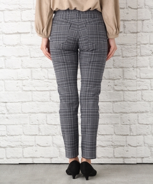 LEPSIM（レプシィム）の「ストレッチガラスリムパンツ2　735847（その他パンツ・レディース・グレー/ブラック/ストライプ/グリーン・MEDIUM/SMALL/LARGE）」の9枚目の写真