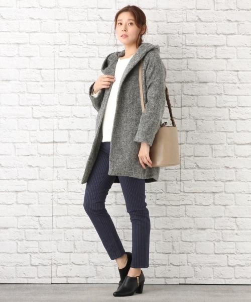 LEPSIM（レプシィム）の「ストレッチガラスリムパンツ2　735847（その他パンツ・レディース・グレー/ブラック/ストライプ/グリーン・MEDIUM/SMALL/LARGE）」の7枚目の写真