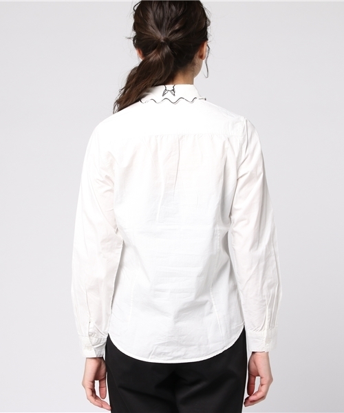 rovtski（ロフトスキー）の「うさぎ衿刺繍シャツ（シャツ/ブラウス